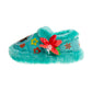Disney Moana Sea Flower Slippers Girls  Dual Sizes Plush Home Wear Soft Fleece AntiSkid Sole (Toddler)