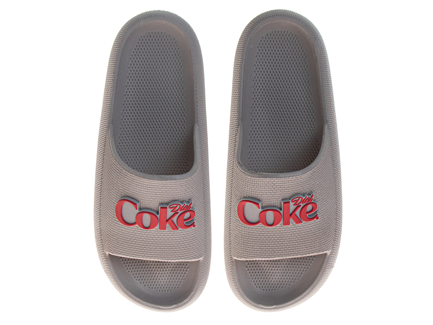 CocaCola COKE Logo Pillow Slides for Men  UltraSoft DualSize Comfort QuickDry Sandals (Adult)