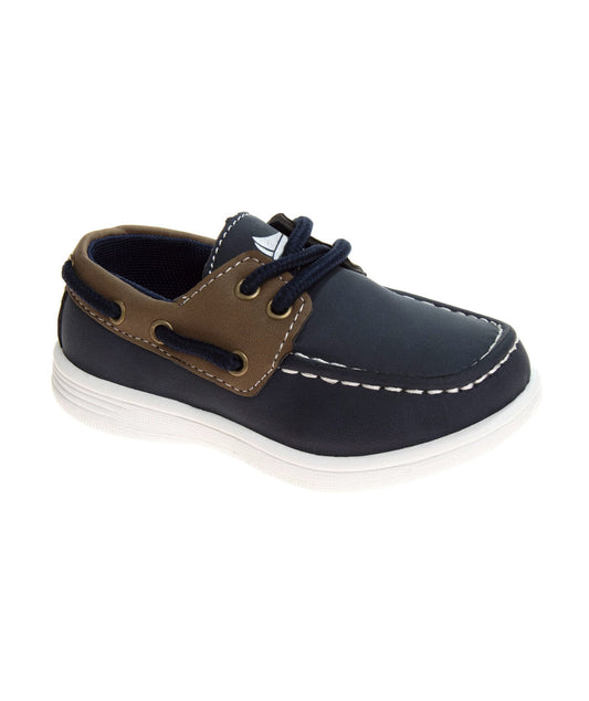 Sail POST Boat Shoes Boys'  Classic Boat Shoe Casual Style Easy On/Off Comfort Fit Durable (Toddler)