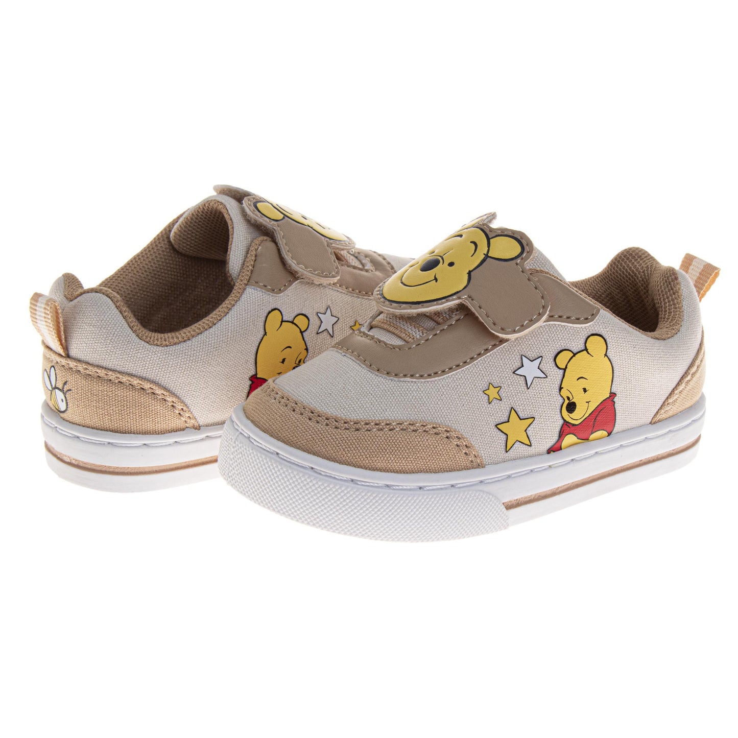 Disney Winnie The Pooh Sneakers Boys  Hundred Acre Wood Comfort Fit Casual Wear Durable Sole Easy Closure (Toddler / Big Kid)