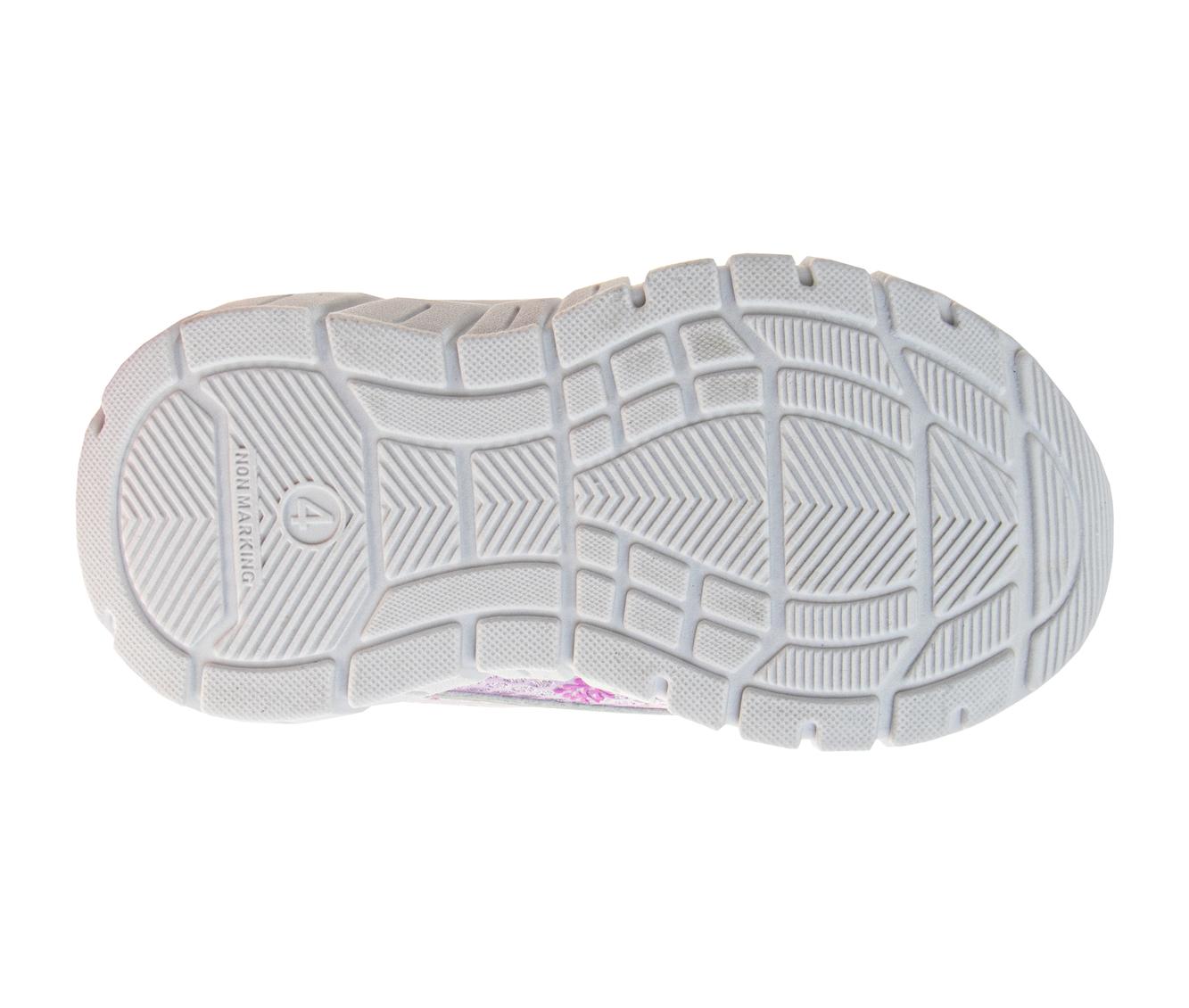 Disney Character Strap Shoes for Baby Girls - Little Mermaid Ariel Comftable Lightweight Sneakers (Size 2-4 Infant 5-6 Toddler)