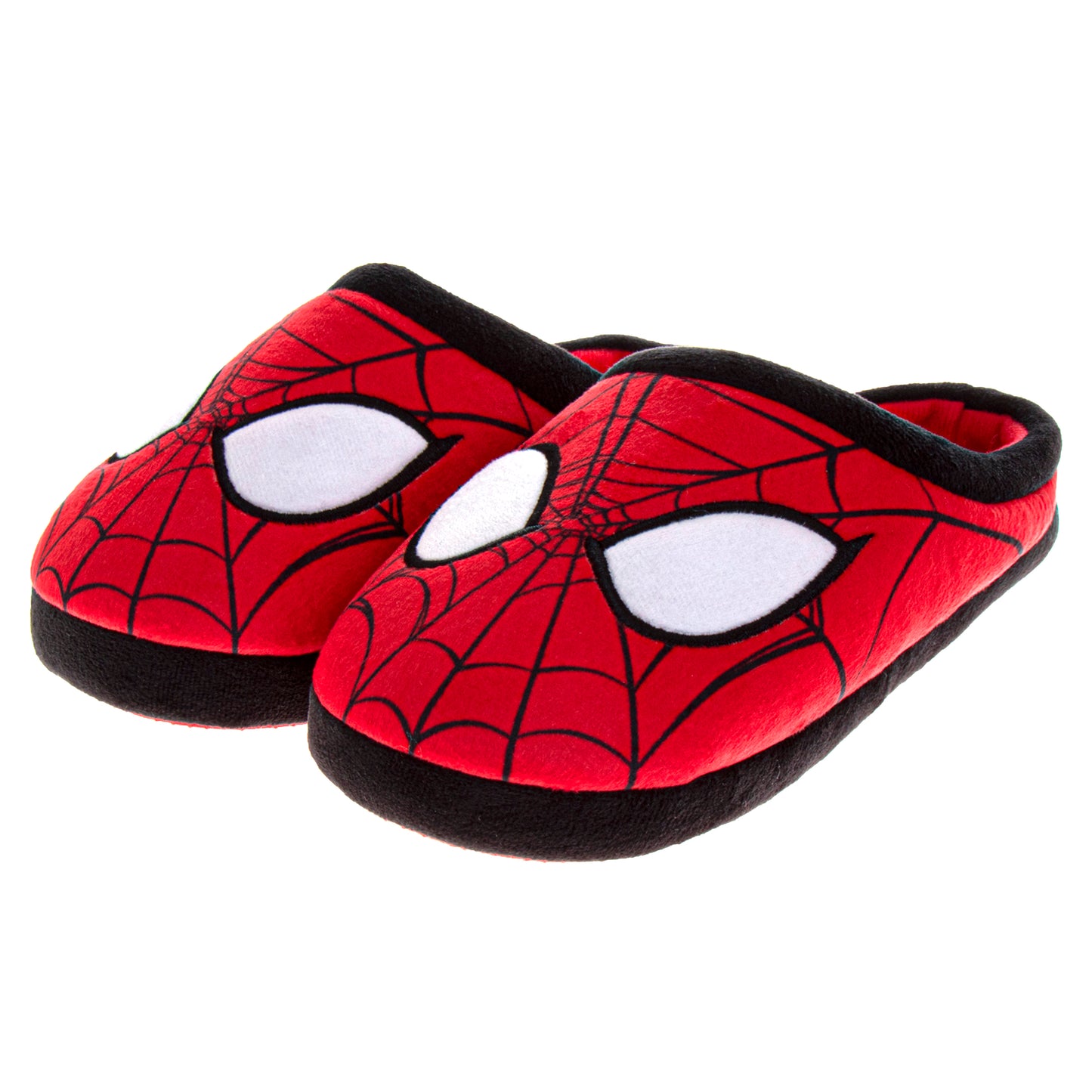 Marvel Spiderman Men's Slippers Plush, and Fun House Shoes (Adult)