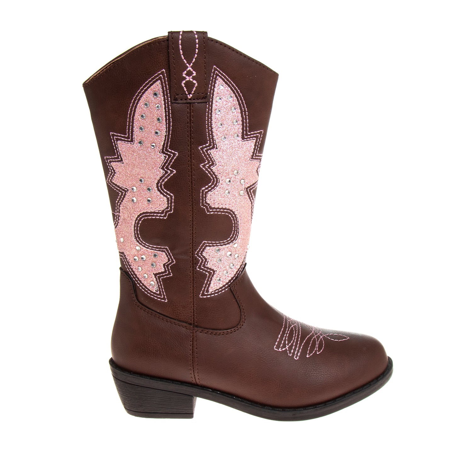 Kensie Girl Cowgirl Boots Girls'  Western Style Fashion Forward Stylish Comfort Fit Durable (Little Kid)