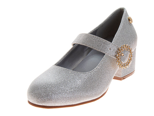 Badgley Mischka Dress Shoes for Girls - Classic Formal Dressy Comfortable Style (Little Kid / Big Kid)