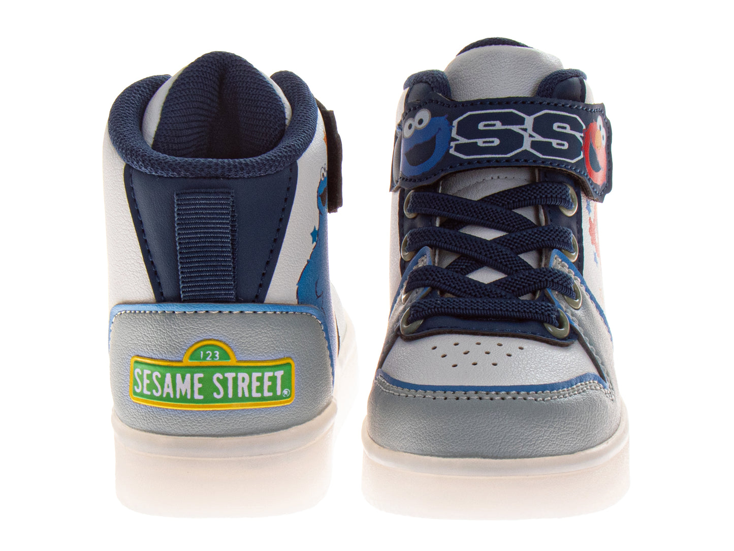 Sesame Street Elmo & Cookie Monster High Top Boys'Sneakers Light Up (Toddler/Little Kid)