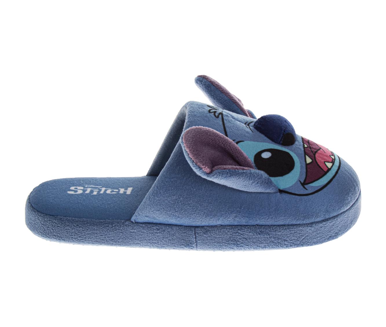 Disney Kids Lilo and Stitch Slippers for Girls' - Stitch Plush Warm Soft Aline Comfy Lightweight House Shoes (Little Kids/Big Kids/ Womens Adult)