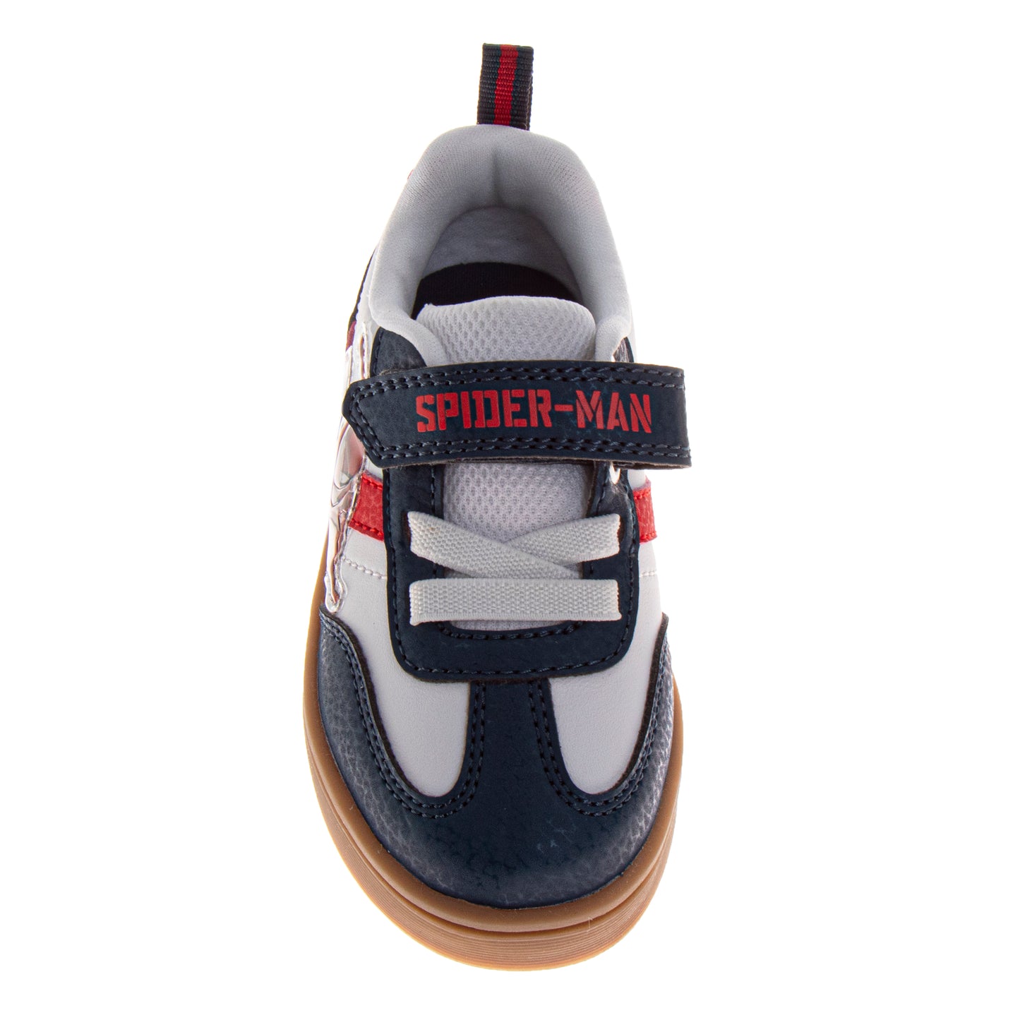 Marvel Spiderman Design Court Sneakers Boys  WebSlinger Durable Rubber Sole Athletic Support Hook and Loop Active Play (Toddler / Little Kid)