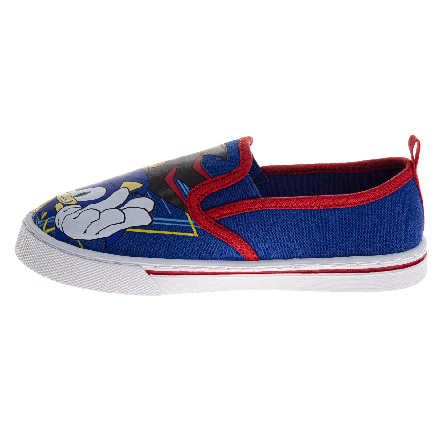 Sonic the Hedgehog Boys Slip-On Canvas Sneakers Featuring Sonic and Friends (Big Kid)
