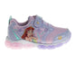 Disney The Little Mermaid Girls' Hook and Loop Light Up Fashion Sneakers (Toddlers)