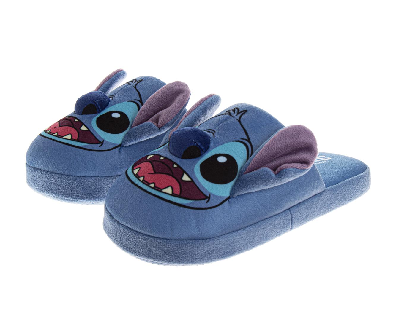 Disney Kids Lilo and Stitch Slippers for Girls' - Stitch Plush Warm Soft Aline Comfy Lightweight House Shoes (Little Kids/Big Kids/ Womens Adult)