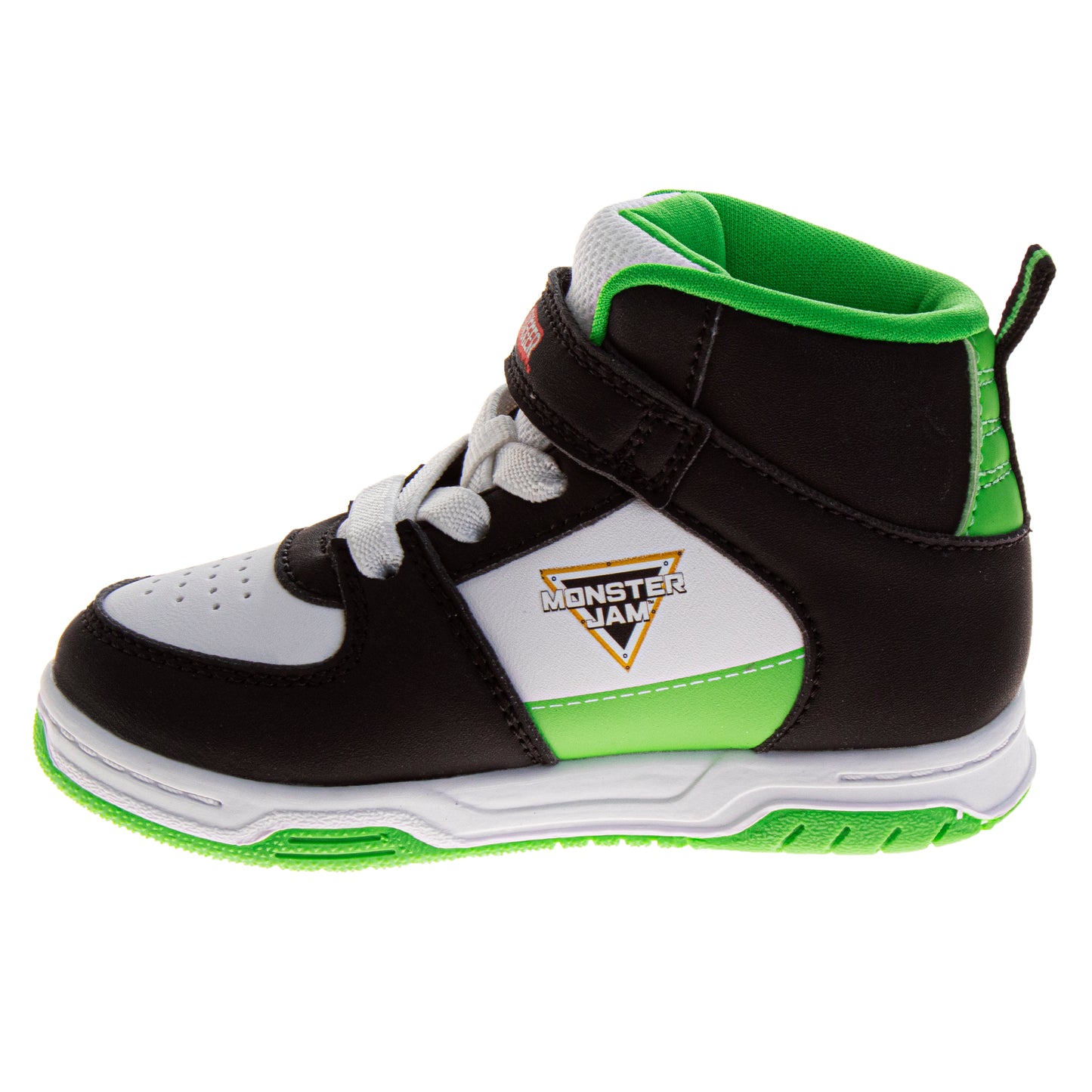 Monster Jam Boys High Top Sneakers Hook and Loop with Lace-Up (Little Kid)