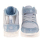 Frozen Girls Anna & Elsa Light-Up High-Top Sneakers with Hook and Loop Closure (Toddler)