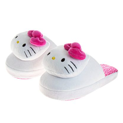 Hello Kitty Slippers for Women's  Soft Cozy Dual Size Comfort Indoor (Women’s / Adult)