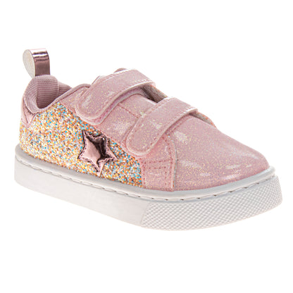 Laura Ashley Girls' HookandLoop Sneakers  Stylish and EasytoWear Footwear (Toddler / Little Girl)