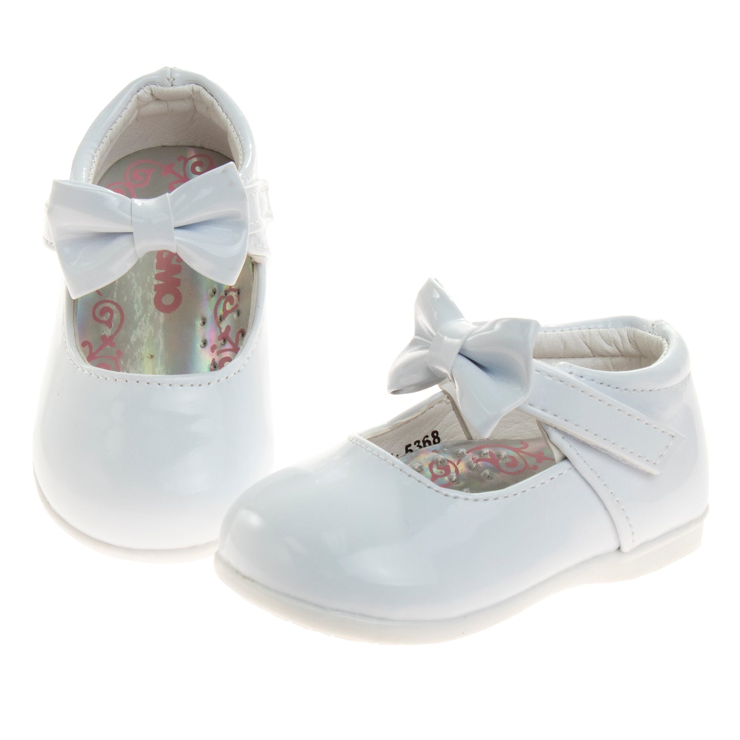 Josmo Girls' Mary Jane Dress Shoes  Classic Style with Bow Detail (Infant / Toddler)