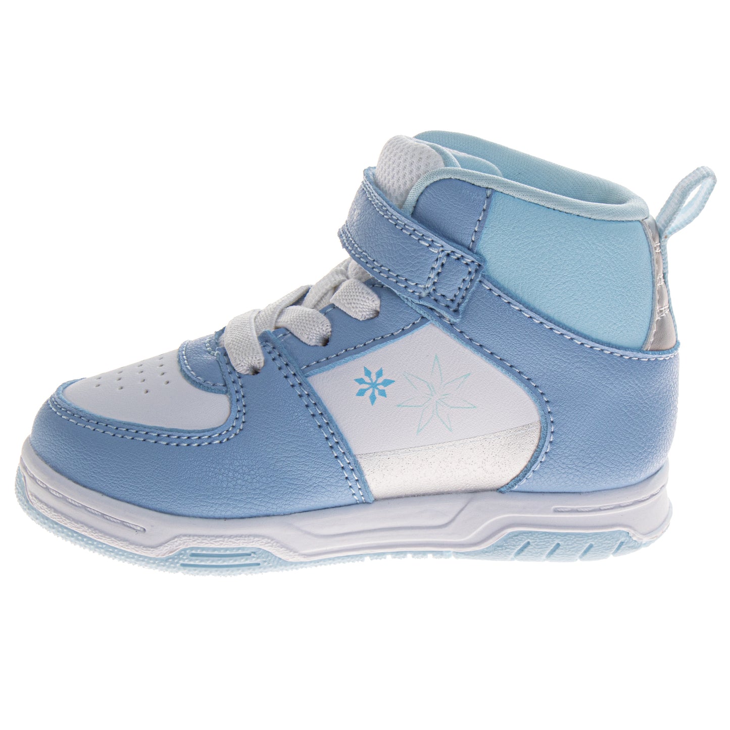 Frozen Girls Anna & Elsa High-Top Sneakers Hook and Loop with Lace-Up (Little Kid)