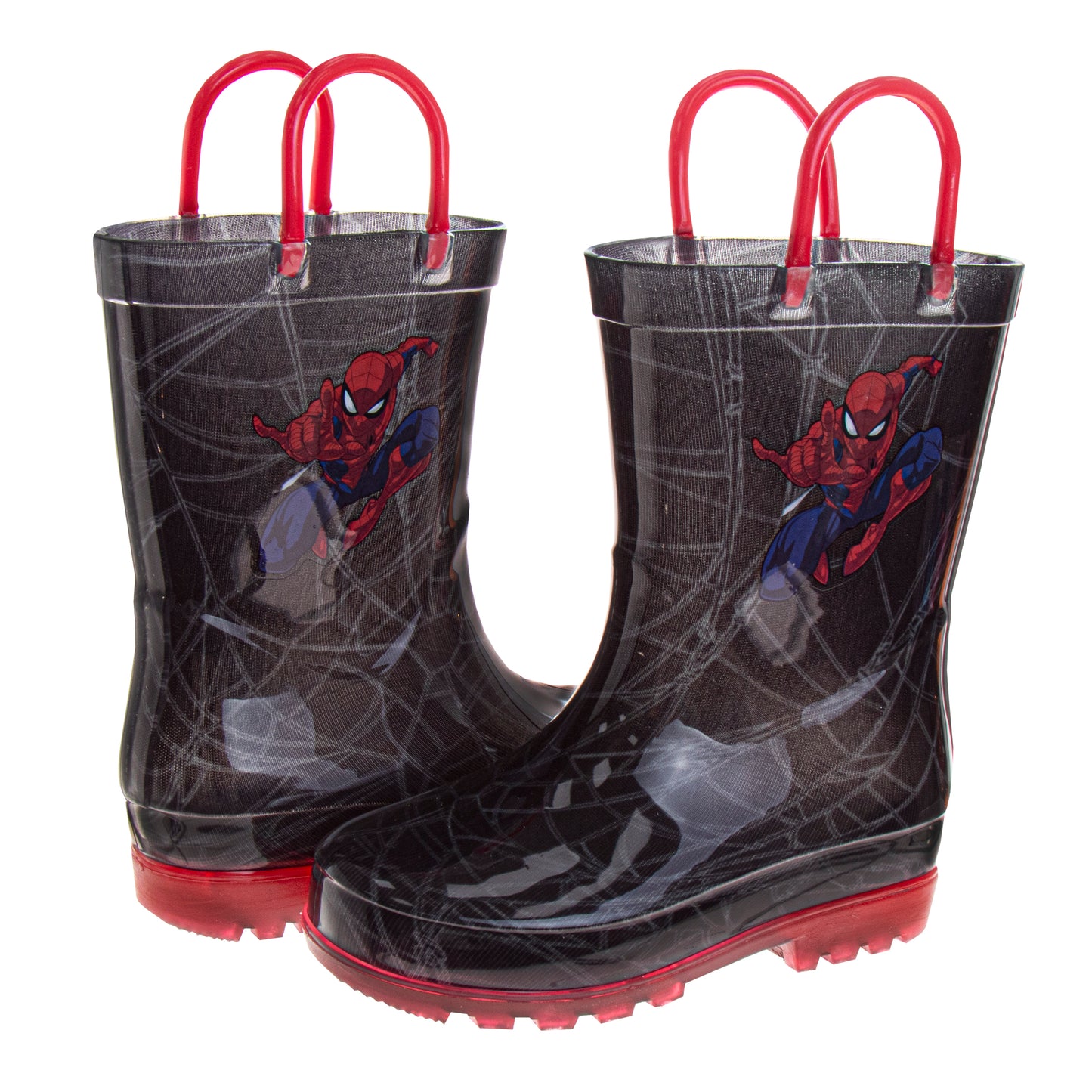 Josmo Boys Marvel Spider-Man Boots â€“ Waterproof Rubber Rainboots (Toddler)