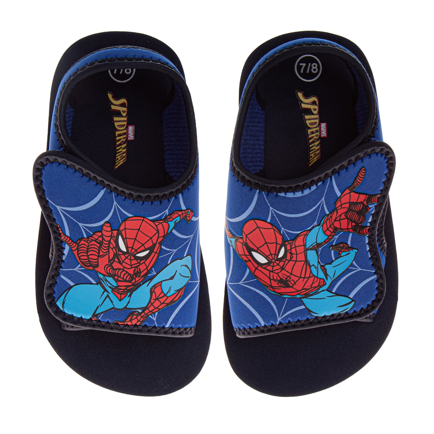 Marvel Spider-Man Boys Slip-On Foam Sandals with Cushioned Footbed (Toddler / Kids)