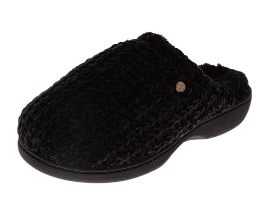 Badgley Mischka Glitter Slippers for Women - Classic Sparkling Ribbon Comfortable Style (Adults)