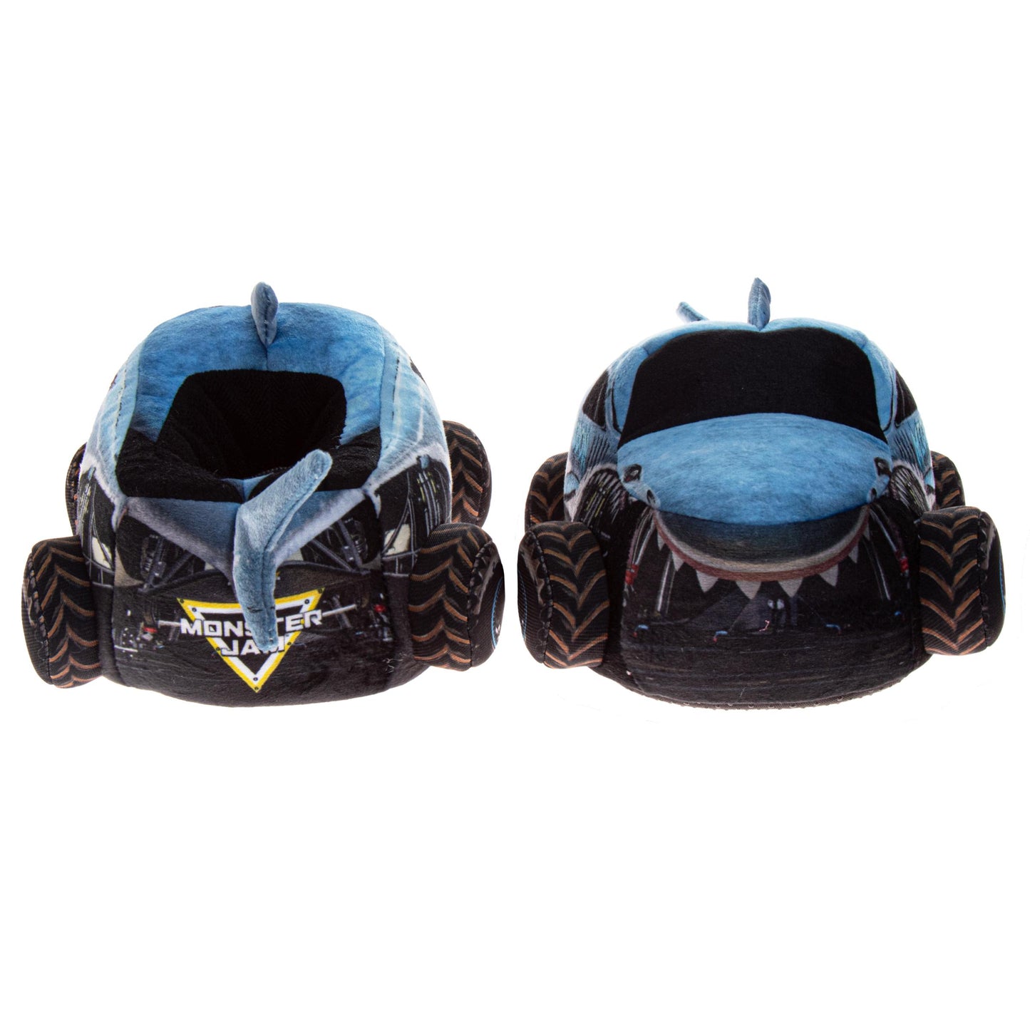 Monster Jam Megalodon Kids 3D Slip-On Slippers Dual Sizes (Toddler / Little Kid)