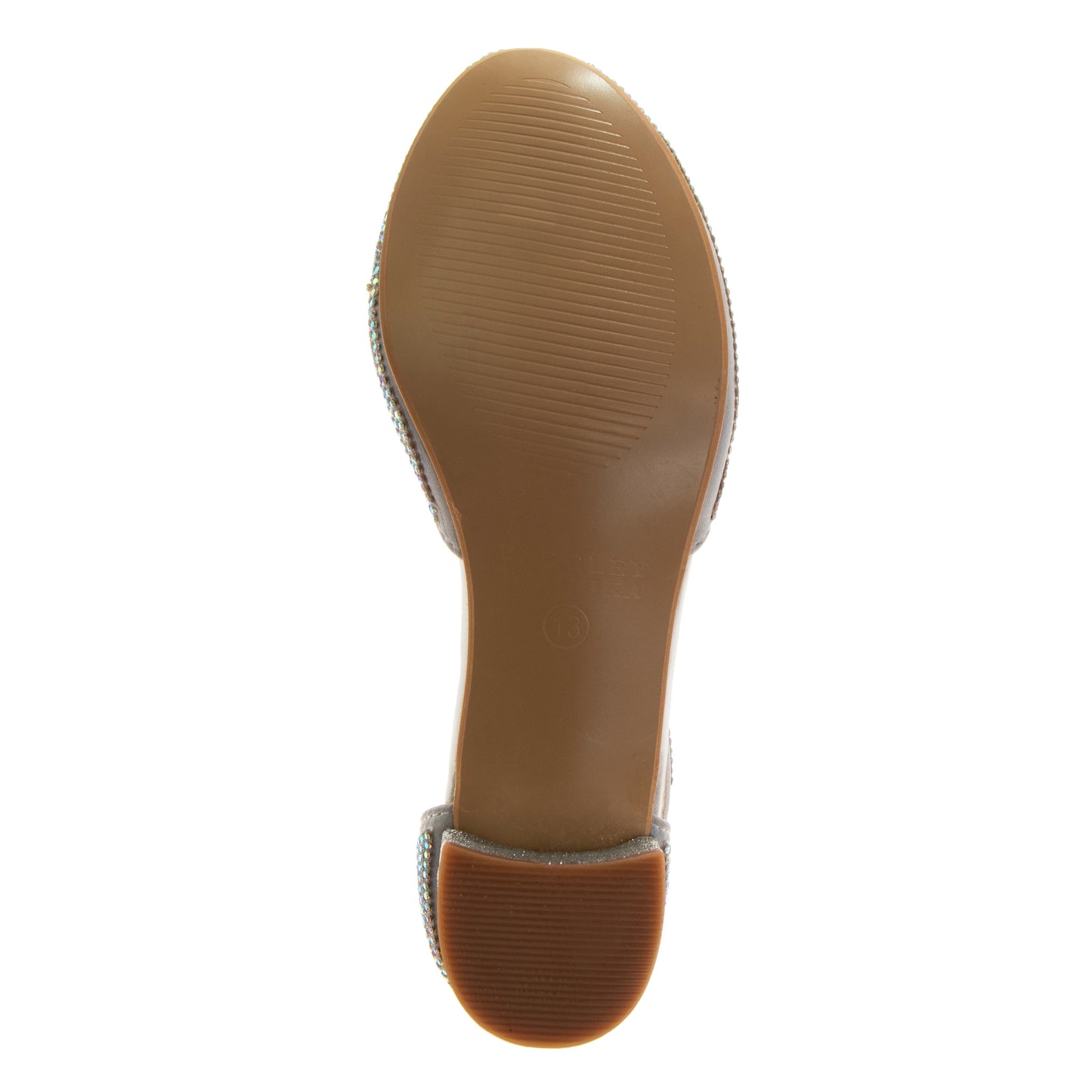 Badgley Mischka Block Heeled Dress Shoes Big Kids'  Elegant Stylish Formal Wear Comfort Block Heel Sparkle Detail (Toddler)