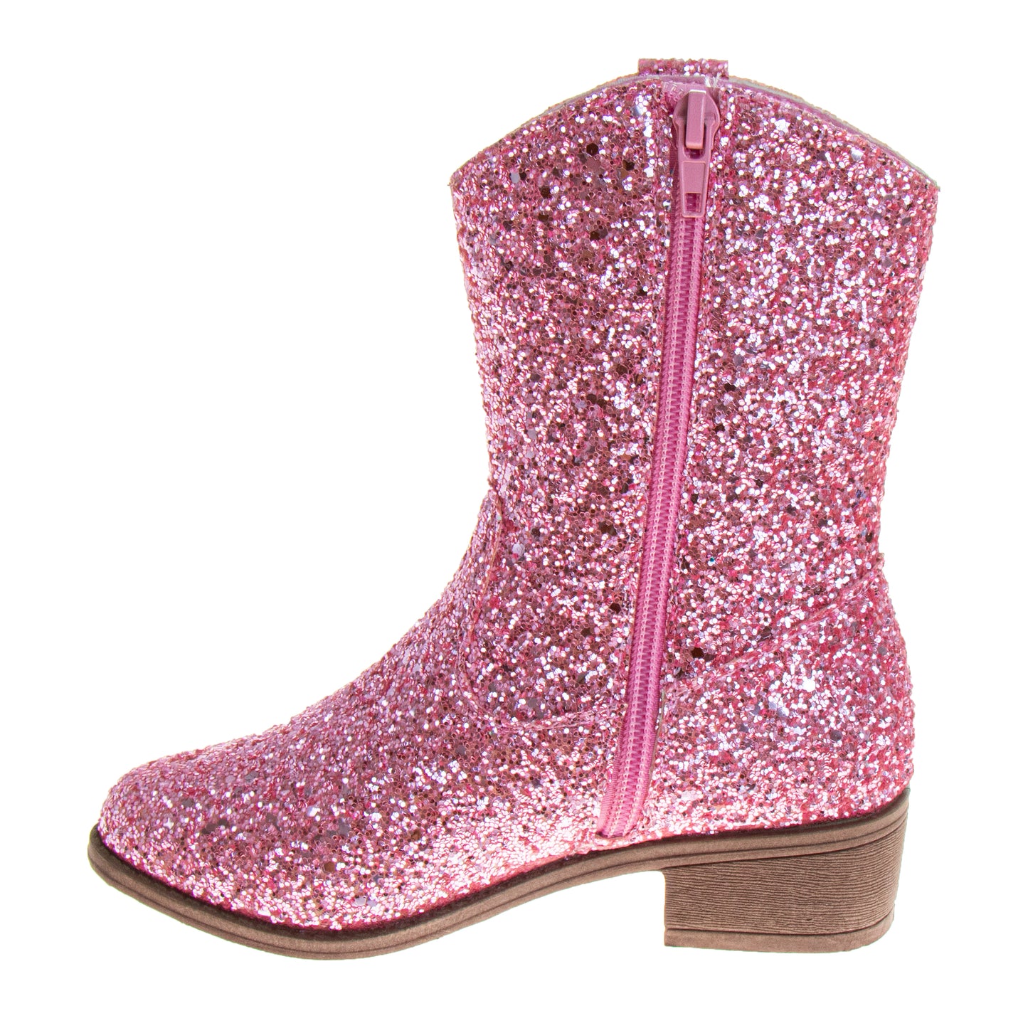 Kensie Girl Glittery Western Boots Girls'  Sparkly Glitter Western Style Fashion Forward Durable Comfort Fit (Little Kid / Big Kid)