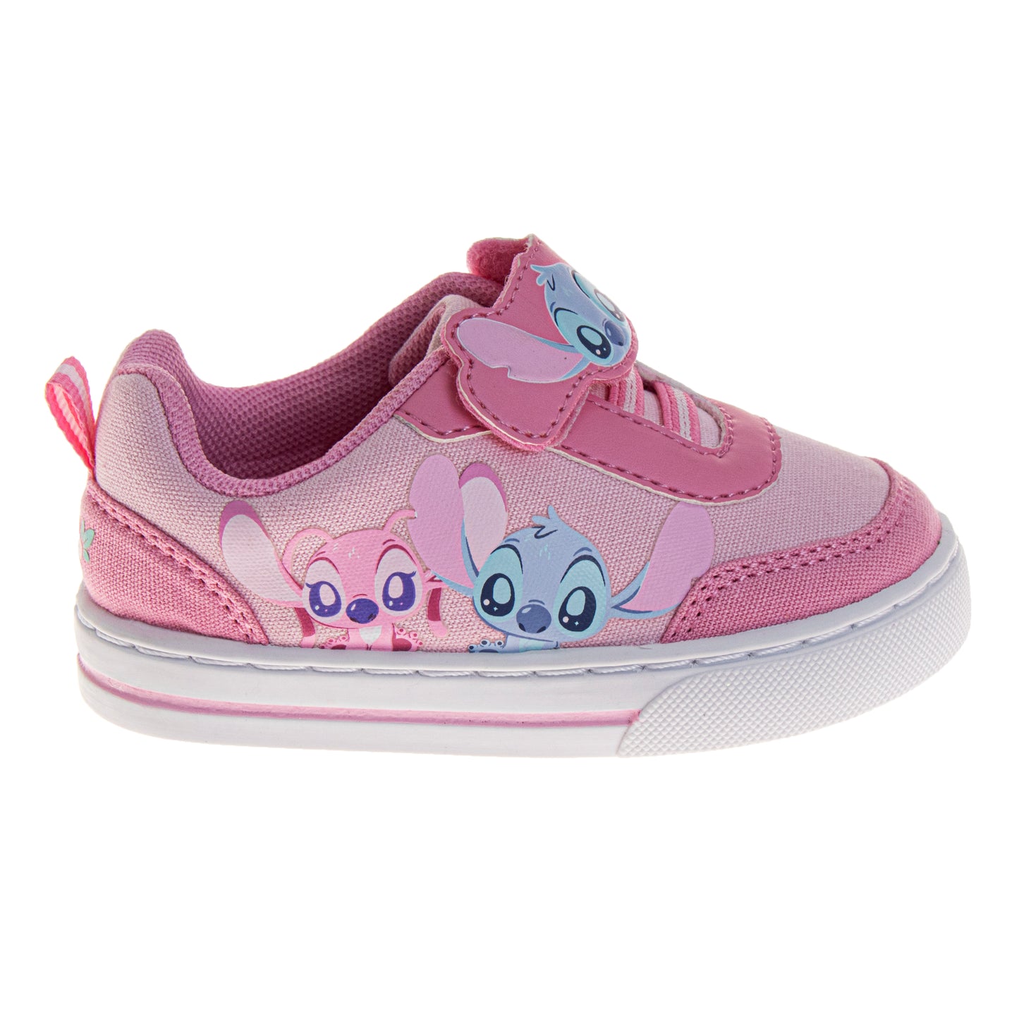 Disney Stitch Design Sneakers Girls  Adorable Cute Alien Casual Style Easy On/Off Durable Tread (Toddler / Big Kid)