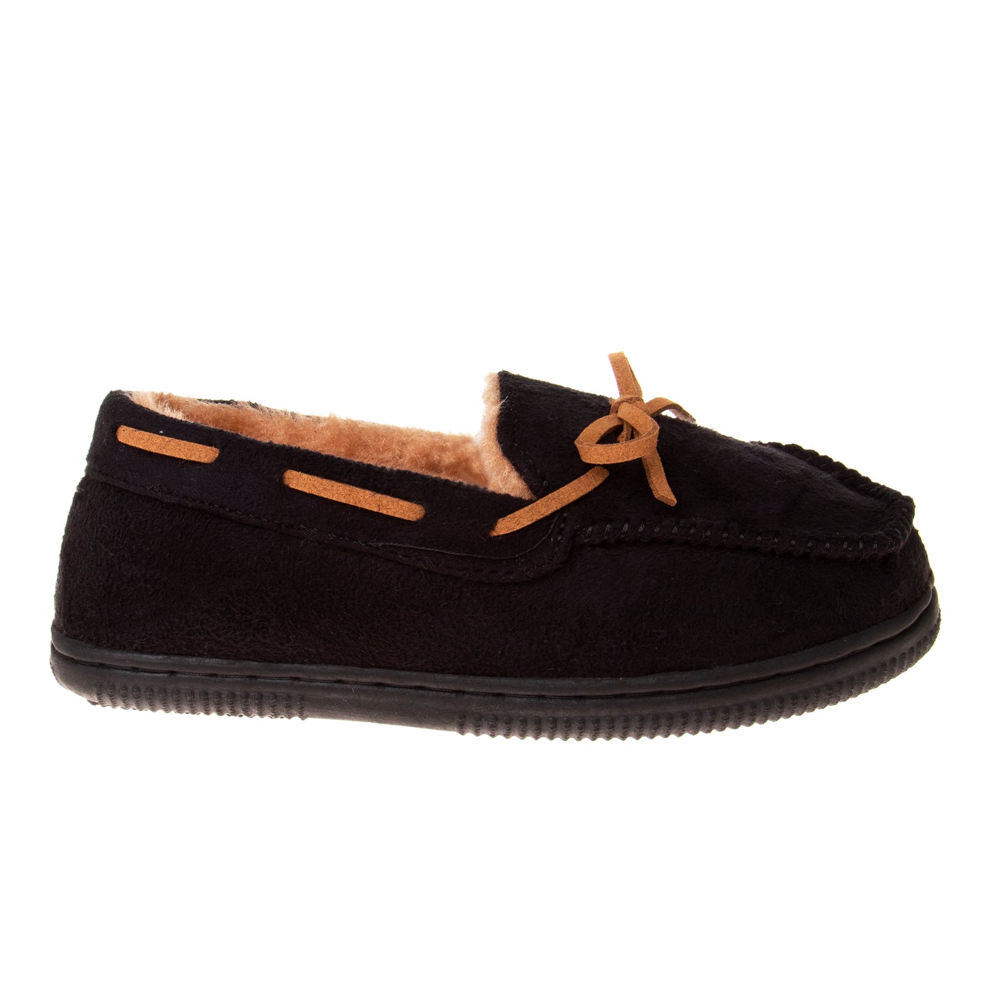 Beverly Hills Polo Club Moccasins Slippers Boys  Classic Fuzzy Lining Cozy Indoor/Outdoor Sole SlipOn (Little Kid / Big Kid)