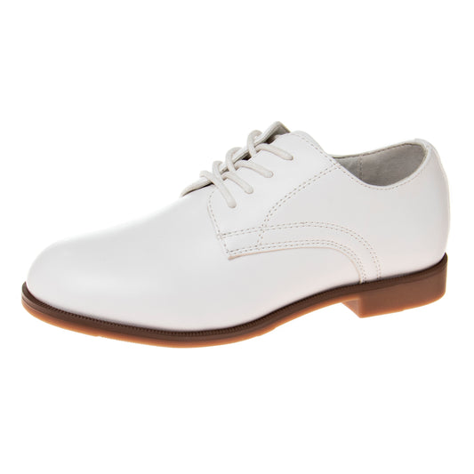 Josmo White Classic Dress Shoes Boys'  LaceUp Closure Formal Wear Stylish Elegant Comfort Fit (Little Kid)