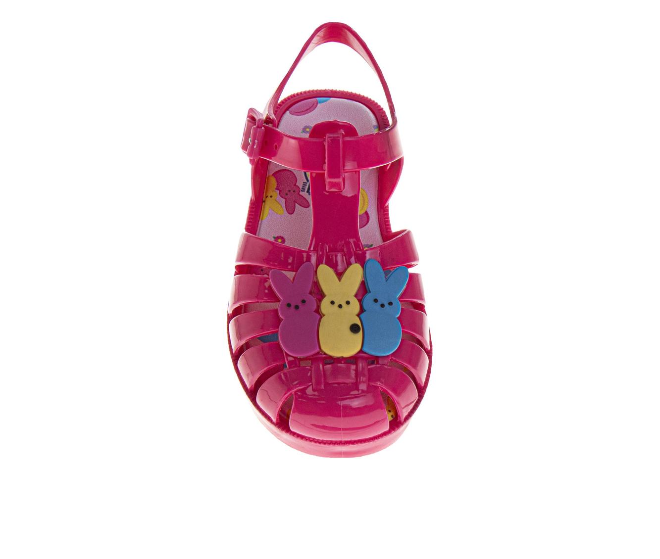 Peeps Jelly Sandals for Girls' - Waterproof Slip-On Casual Comfortable Dual Size (Toddler / Little Kid)