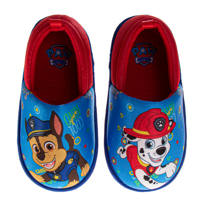 Nickelodeon Paw Patrol Marshall & Chase Plush Slippers Boys  Cozy Warm Soft Padded Rescue Team Indoor Wear SlipOn Comfort (Toddler / Little Kid)