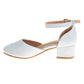 Laura Ashley Low Heeled Dress Shoes Girls'  Elegant Stylish Formal Wear Comfort Fit Easy On/Off (Little Kid / Big Kid)