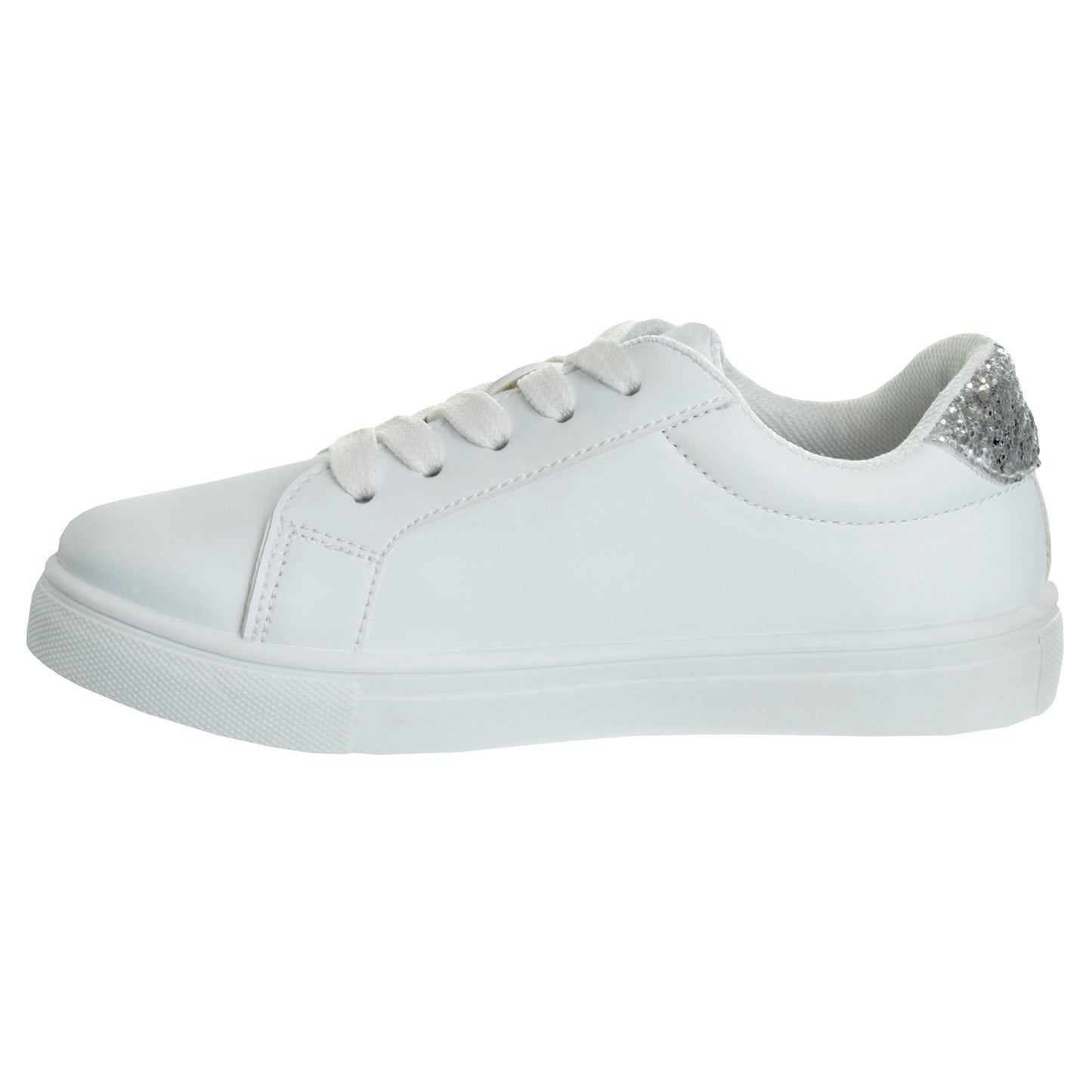 Kensie Girl LaceUp Glittery Casual Sneakers Girls'  Stylish Fashionable Everyday Wear Comfort Fit Durable (Little Kid / Big Kid)