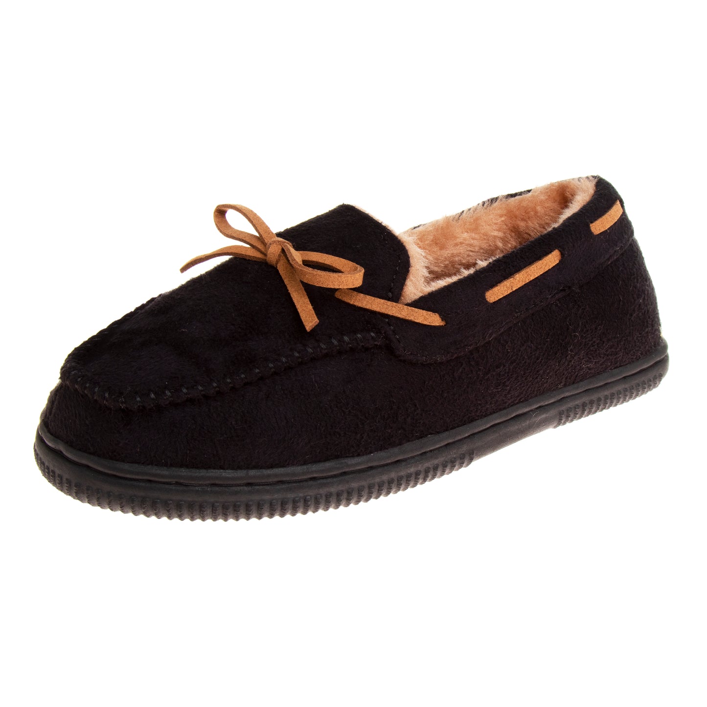 Beverly Hills Polo Club Moccasins Slippers Boys  Classic Fuzzy Lining Cozy Indoor/Outdoor Sole SlipOn Comfort (Little Kid / Big Kid)
