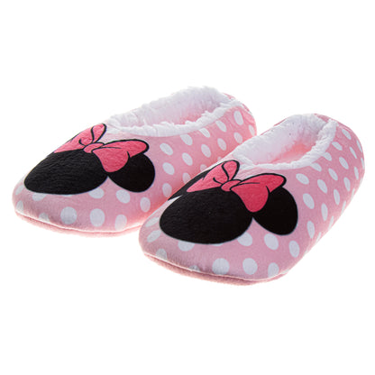 Disney Minnie Mouse Slippers for Girls  Plush NonSlip Warm Indoor Comfortable (Toddler / Little Kid)