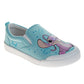 Disney Stitch & Angel SlipOn Low Top Canvas Sneakers Women's  Easy SlipOn Casual Wear Comfort Fit Fun Design Everyday Style (Adult)