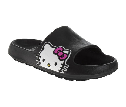 Hello Kitty Slides Women's  SlipOn Waterproof Casual Comfort Fun Design Summer Beach (Women’s / Adult)