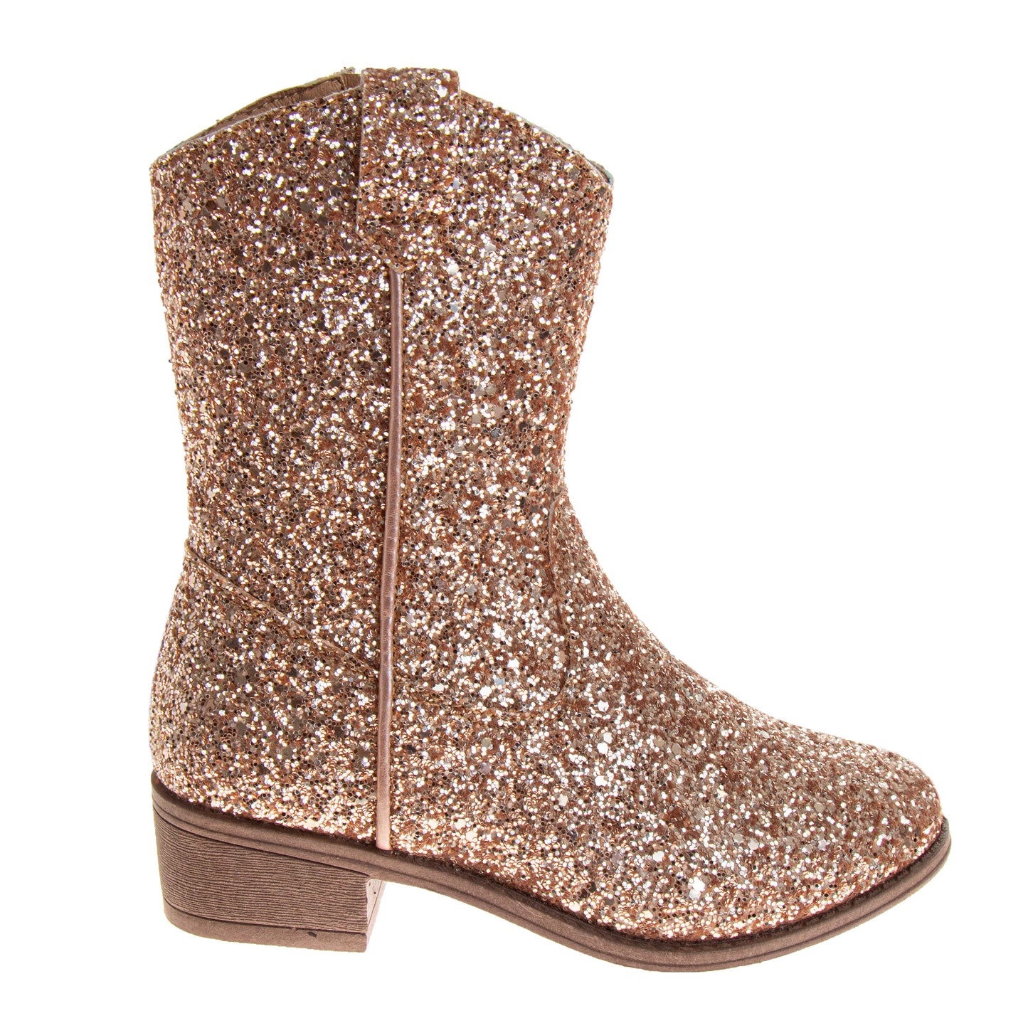 Kensie Girl Glittery Western Boots Girls'  Sparkly Glitter Western Style Fashion Forward Durable Comfort Fit (Little Kid / Big Kid)