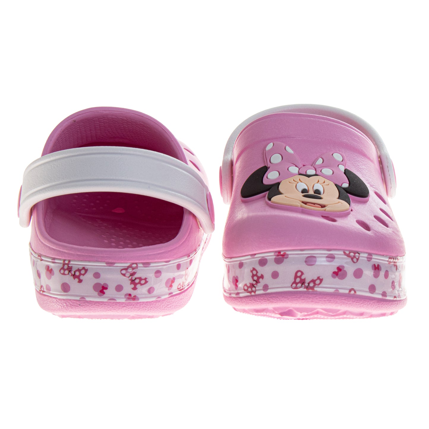 Minnie Mouse Girls Slip-On Clogs with Back Strap (Toddler)