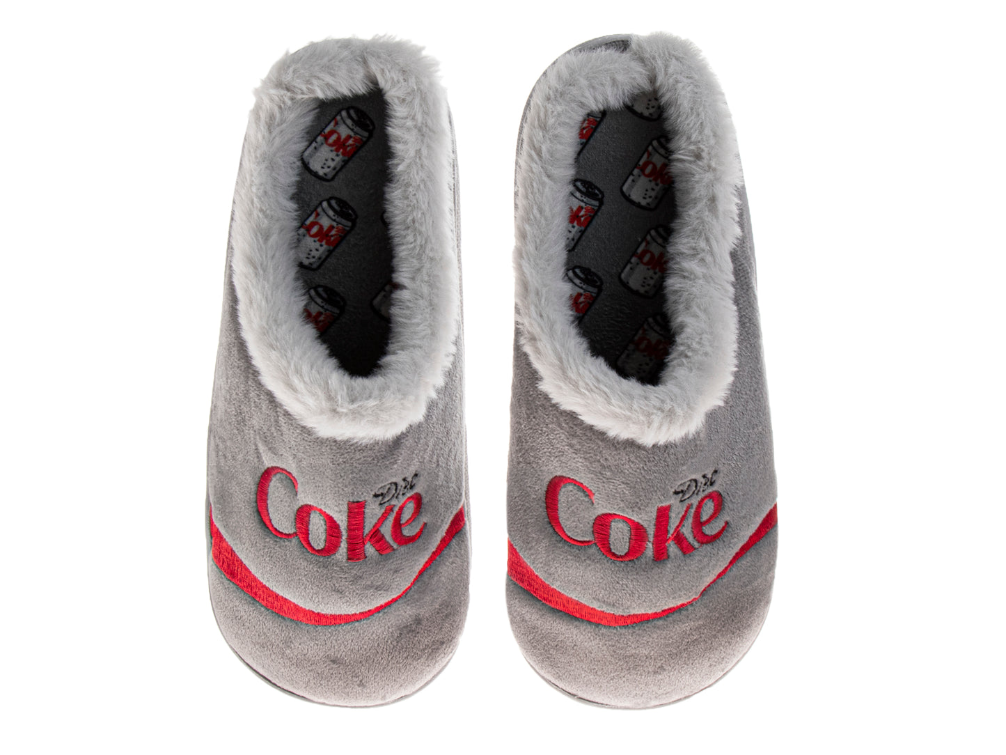 CocaCola COKE Logo Casual Slippers for Men  Cozy SoftLined Warm Indoor Comfort Shoes (Adult)