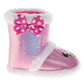 Disney Slippers Booties Minnie Mouse Warm Fluffy House Slippers for Girls (Toddlers)