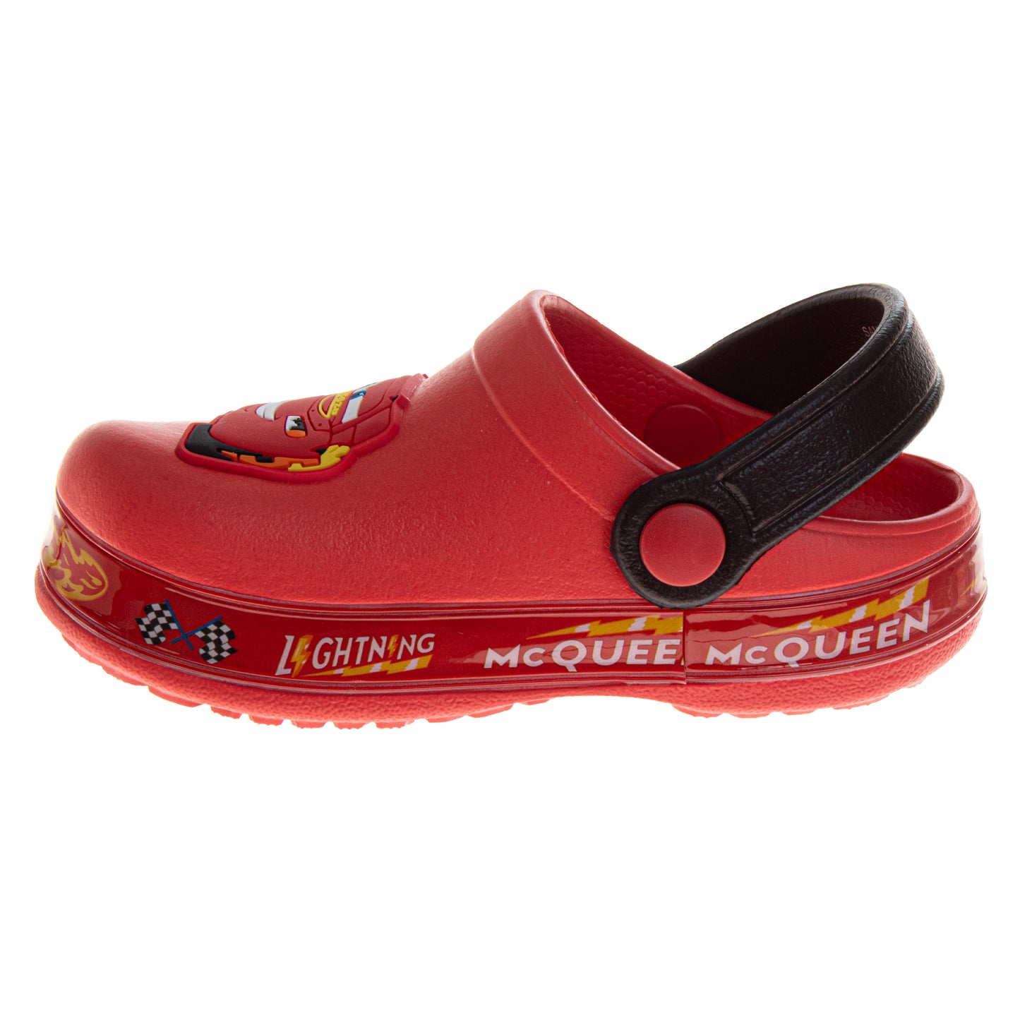 Cars Boys Lightning McQueen Slip-On Clogs with Back Strap (Toddler)