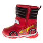 Disney Pixar Cars Lightning McQueen Snow Boots Boys  Race Car Graphics Warm Lined Waterproof Durable Tread Velcro Closure (Toddler / Little Kid)