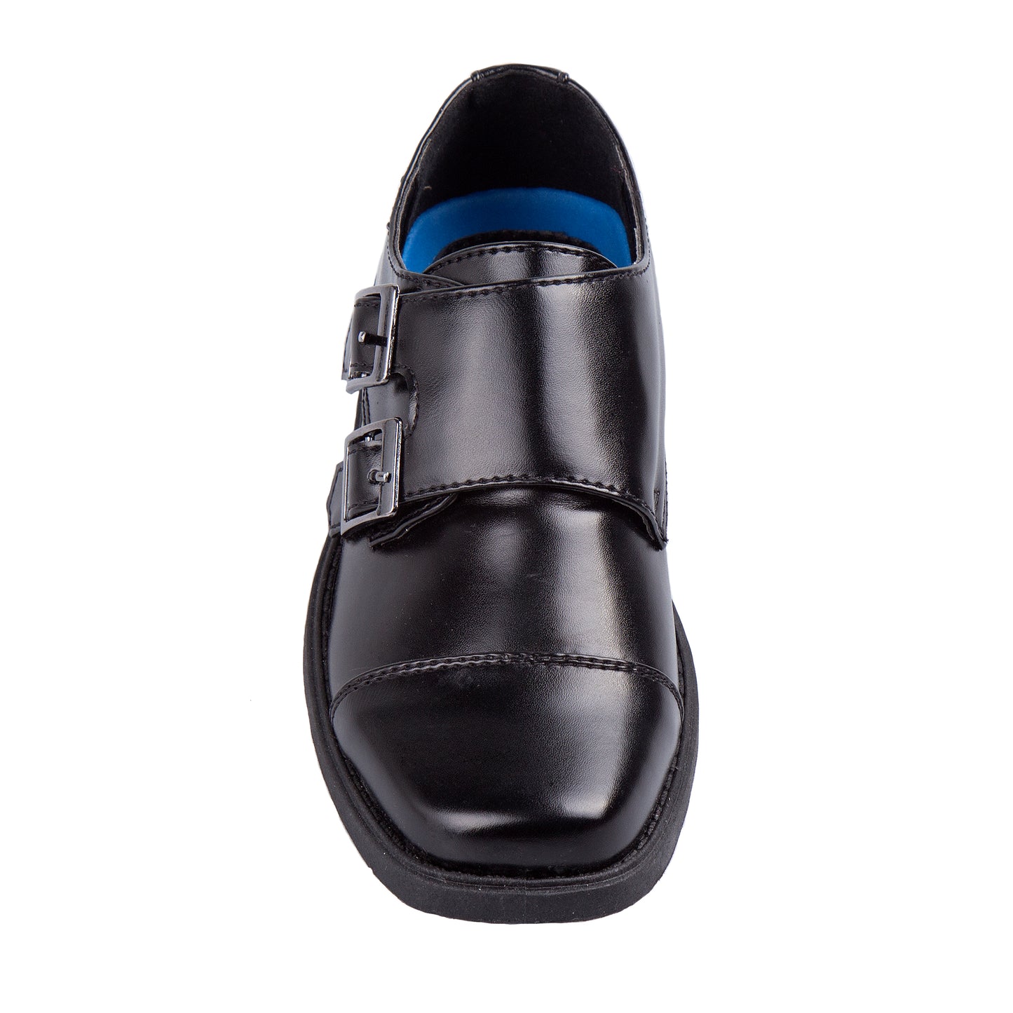 Josmo Boy’s Dress Shoes / Hook and Loop Double Monk Strap Cap Toe Oxford Loafers (Little Kid/Big Kid)