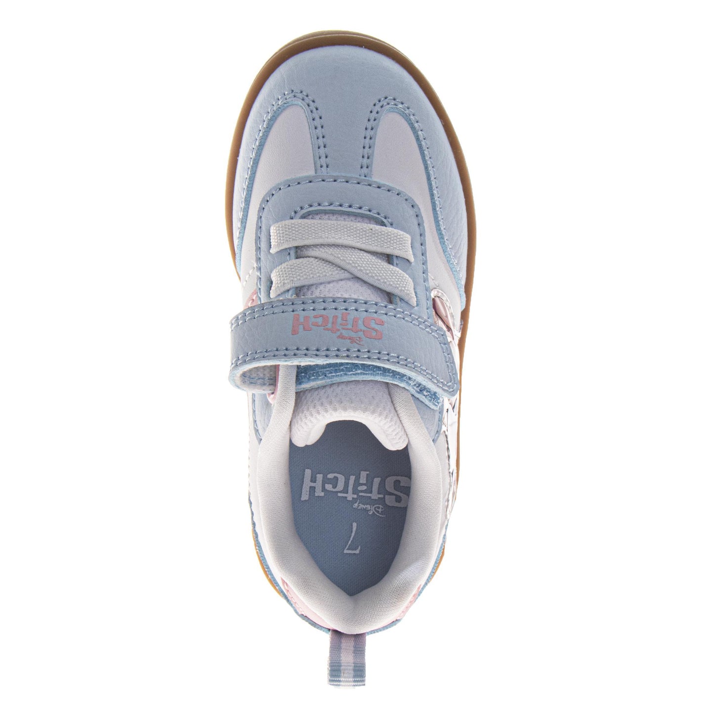 Disney Stitch Sneakers Girls  Cute Alien Casual Style Easy On/Off Durable Rubber Sole Comfortable (Toddler / Little Kid)