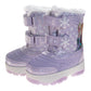 Disney Frozen Elsa and Anna Design Snow Boots Girls  Warm Lined Water Resistant Winter Ready Glitter Detail Toggle Closure (Toddler / Little Kid)