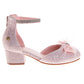 Badgley Mischka Dress Sandals Girls'  Buckle Closure Elegant Stylish Formal Wear Comfort Fit (Little Kid / Big Kid)