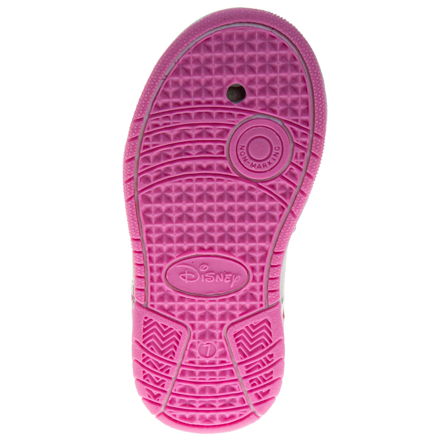 Minnie Mouse Girls High Top Sneakers Hook and Loop with Lace-Up (Little Kid)