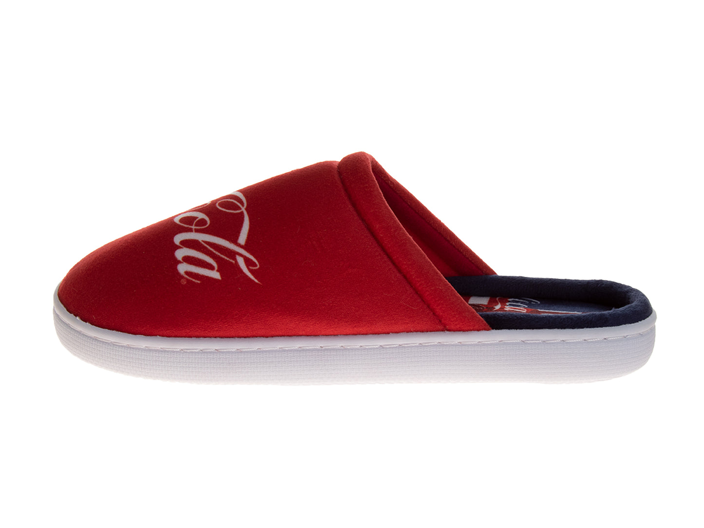 CocaCola Classic Logo Casual Slippers for Men  Cozy SoftLined Indoor Relaxation Footwear (Adult)