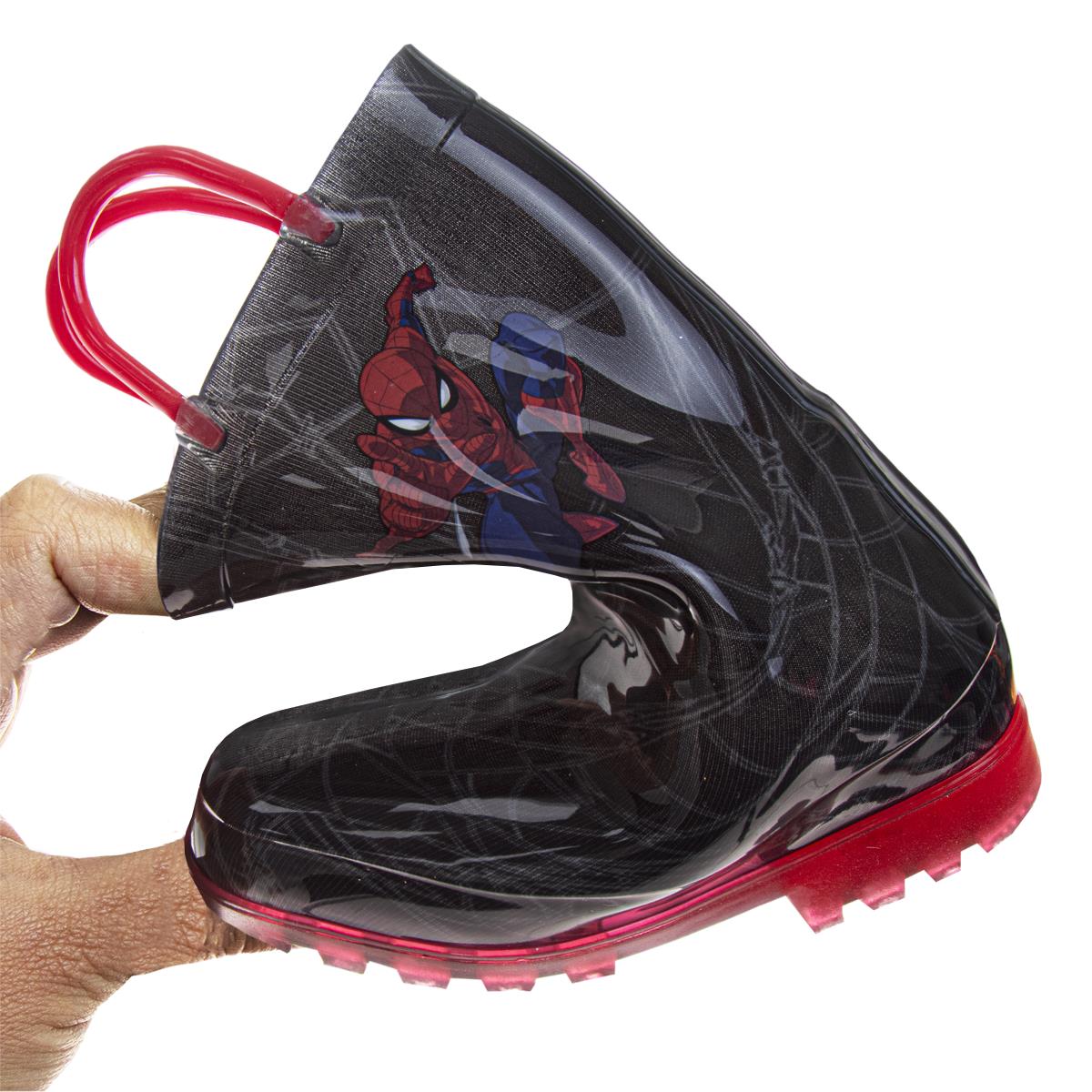Josmo Boys Marvel Spider-Man Boots â€“ Waterproof Rubber Rainboots (Toddler)